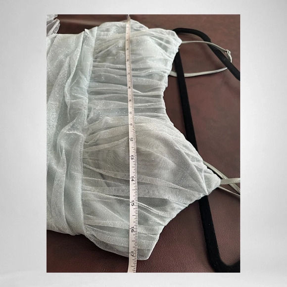 PEAR CULTUR Juniors Corkscrew Ruffles Gathered Cocktail & Party Dress 13/14 & 0 - Picture 9 of 13